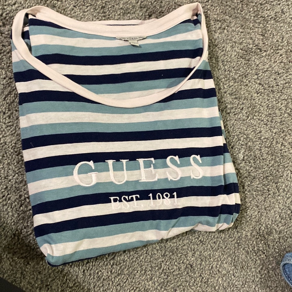 GUESS Women’s/Men’s Striped T-Shirt